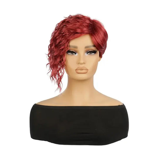 Asymmetric Short Wave Curly Hairpiece Headband